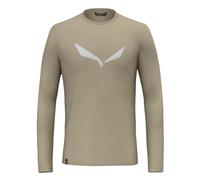 Salewa Solidlogo Dry T-Shirt à Manches Longues pour Homme, Marron, S