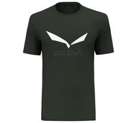 Salewa - Solidlogo Dry T-Shirt - T-shirt technique - 48 - M - dark olive melange
