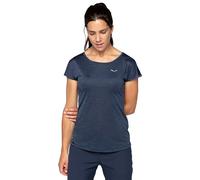 Salewa T-shirt Puez Melange Dry manches courtes femme bleu foncé Taille 34
