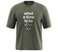 Salewa T-Shirt Ample Eagle Outside - Taille M - Vert délavé - Taille L