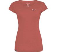 T-shirt Salewa Puez Melange Dry manches courtes rose marron femme - 36