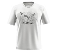 Salewa T-Shirt Eagle Geometric M, Optical White, XL