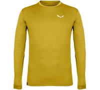 T-shirt Salewa Puez Melange Dry manches longues jaune moutarde - S