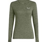 T-shirt Salewa Puez Melange Dry manches longues vert gris femme - 38