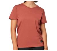 Salewa - T-shirt urbain respirant en coton - Eagle Loose T-Shirt W Etruscan Red pour Femme en Coton - Taille S - Rouge Rouge S