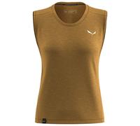 Salewa - Women's Eagle Minilogo Alpine Merino Tank Top - Haut en mérinos - 36 - golden brown