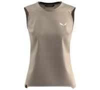 Salewa - Women's Puez Alpine Merino Hybrid Tank Top - 34 - quicksand