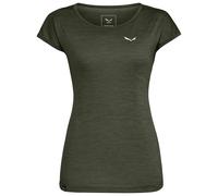 Salewa - Women's Puez Melange Dry S/S Tee - T-shirt - 38 - dark olive melange