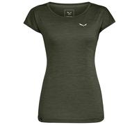 T-shirt Salewa Puez Melange Dry manche courte vert foncé femme - 42
