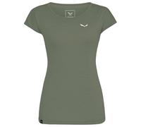 Salewa - Women's Puez Melange Dry S/S Tee - T-shirt - 44 - faded green melange