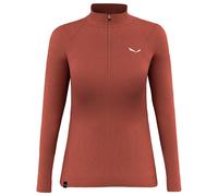 Salewa Zebru Med Warm Amr Half Zip Long Sleeve T-shirt Orange XL Femme