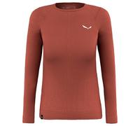 Salewa Zebru Med Warm Amr Long Sleeve T-shirt Marron,Rouge XS Femme