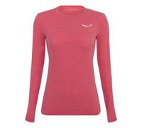 Salewa Zebru Fresh AMR W L/S Tee. T-Shirt, Corail (Calypso Coral), 42 Femme