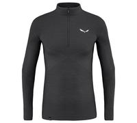Salewa - Zebru Med Warm AMR Half Zip Tee - Sous-vêtement mérinos - L - onyx