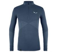 Salewa - Zebru Med Warm AMR Half Zip Tee - Sous-vêtement mérinos - XL - dark denim
