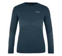 Salewa Zebru Med Warm Alpine Merino Responsive Long Sleeve T-shirt Bleu 9-10 Years Fille