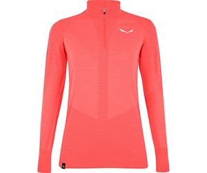 Salewa Zebru Medium Warm AMR W 1/2 Zip Tee Couche de Base supérieure Femme (Lot de 1)