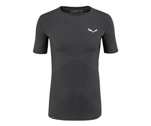 Salewa Zebru Responsive Short Sleeve Men's Tee, Onyx, L