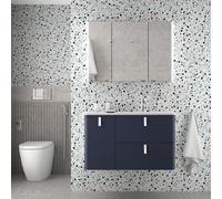 Salgar Armoire suspendue UNIIQ 1200 gauche Night blue Meuble de salle de bains