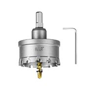 SALI Kit de scie-cloche TCT avec pointe en carbure de tungstène avec foret pilote plaqué titane pour métal, acier inoxydable, fer, bois, plastique - 60 mm