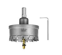 SALI Kit de scie-cloche TCT avec pointe en carbure de tungstène avec foret pilote plaqué titane pour métal, acier inoxydable, fer, bois, plastique 70 mm