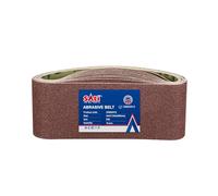 SALI Lot de 10 bandes abrasives 100 x 610 mm - Grain 60 - Pour ponceuse à bande, ponceuse pour bois, métal, meulage, affûtage et dérouillage