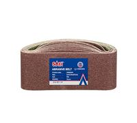 SALI Lot de 10 bandes abrasives - 75 x 457 mm - Grain 60 - Pour ponceuse à bande, ponceuse pour bois, métal, meulage, affûtage et dérouillage