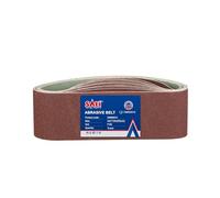 SALI Lot de 10 bandes abrasives - 75 x 533 mm - Grain 120 - Pour ponceuse à bande, ponceuse pour bois, métal, meulage, affûtage et dérouillage