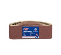 SALI Lot de 10 bandes abrasives - 75 x 533 mm - Grain 80 - Pour ponceuse à bande, ponceuse pour bois, métal, meulage, affûtage et dérouillage