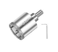 SALI Mèche diamantée 40mm Scie cloche diamantée avec foret de centrage Mèche à verre à revêtement diamant 45# acier Couronne creuse à carrelage Pour percer dans la céramique