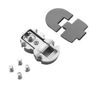 Salice Charnière centrale Pacta anthracite Ferrure d'abattant Charnière de casier de bar pour un maintien et une stabilité supplémentaires pour les abattants plus grands de SOTECH