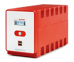 SALICRU Onduleur SPS 1200 SOHO + Line-interactive 1200VA 2USB 4prise Shuko/FR Protection surcharge avec charge APFC 647CA000004