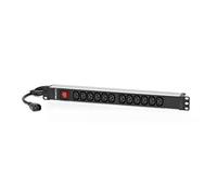 Salicru PDU SPS 12F C13/C14 – 12 sorties – entrée C14 – 100–250 V – rack-montable