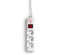 Salicru Multiprise parafoudre SPS Safe 3 – 3 prises, 238 J, Type F, 250 V, 10 A, Blanc