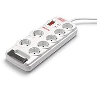 Rallonge 7 prises Schuko avec interrupteur Salicru AELREG0051 680AB-06 RJ11 2300W G