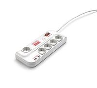 Salicru SPS SAFE MASTER, Prise parafoudre - 1 prise Maître + 4 prises secondaires pour économies d'énergie - Protections surtensions (918 J, 5 Sortie(s) CA, Type F, 250 V, 50 Hz, 10 A)