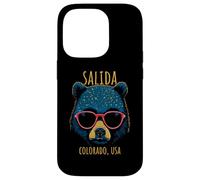 Salida Colorado USA Ours Portant des Lunettes de Soleil Coque pour iPhone 14 Pro