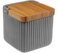 Salière avec couvercle (11,5 x 11,5 x 11,5 cm) Gris