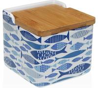 Salière avec couvercle Versa AQUA 2 en céramique Dolomite 12,2 x 11,5 x 12,2 cm