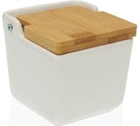 Salière avec couvercle Versa Blanc Dolomite (9 x 8 x 9 cm)