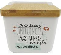 Salière avec couvercle Versa Influencer en céramique 8,8 x 8,5 x 8,8 cm