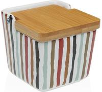 Salière avec couvercle Versa LIGNE en céramique 8,8 x 8,5 x 8,8 cm