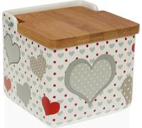 Salière avec couvercle Versa Sweet 12,2 x 11,5 x 12,2 cm en céramique