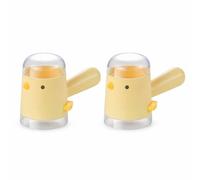 Salière Doseuse, Flacon d’Assaisonnement, Jaune + Blanc | Construction en silicone, Bouteille à pression, Repas famille, Pour passionnés cuisine