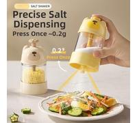 Salière en forme d'ours avec mécanisme de dosage précis de 0,2 g pour une faible consommation de sel saine dans la préparation quotidienne des repas (C)