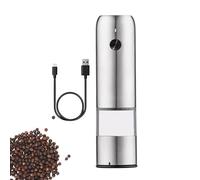 Salière et poivrière automatique - Broyeur électrique rechargeable avec grossièreté réglable, noyau de broyage en céramique, outil de cuisine portable pour assaisonnement sans effort, parfait pour la