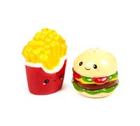 Puckator Ensemble salière et poivrière en céramique – Hammy le Burger & Frites Foodiemals