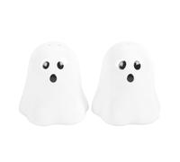 Salière et poivrière fantômes effrayants : charmante décoration de table d'Halloween | Construction durable | Utilisation polyvalente | Idéale pour les amateurs d'Halloween