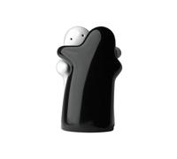 Salière et poivrière mignonnes décoratives pour Halloween, décoration de cuisine, ensemble de couple, noir et blanc, design moderne et vintage, facile à remplir et distribuer ensemble shaker