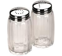 Salière et Poivrière - Non spécifié - Mini Set - Corps en Verre - Couvercle en Inox - 0.0375 L